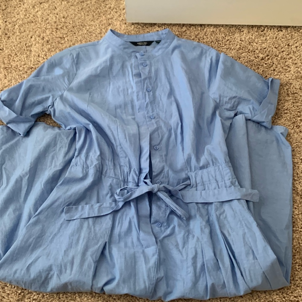 Cotton linen dress